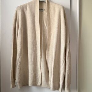 Repeat Cream merino wool Open Front Cardigan size 38/S